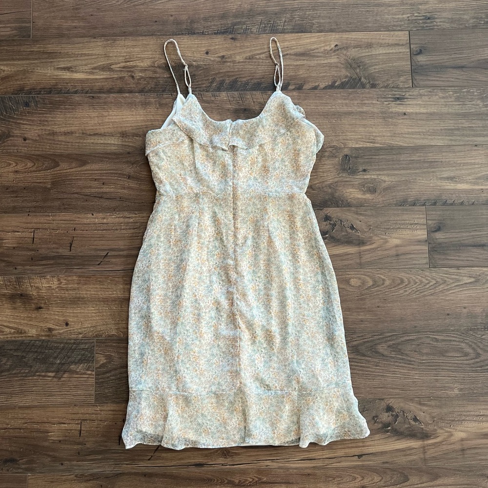 Lush Ivory Floral Mini Dress - Picture 5 of 9
